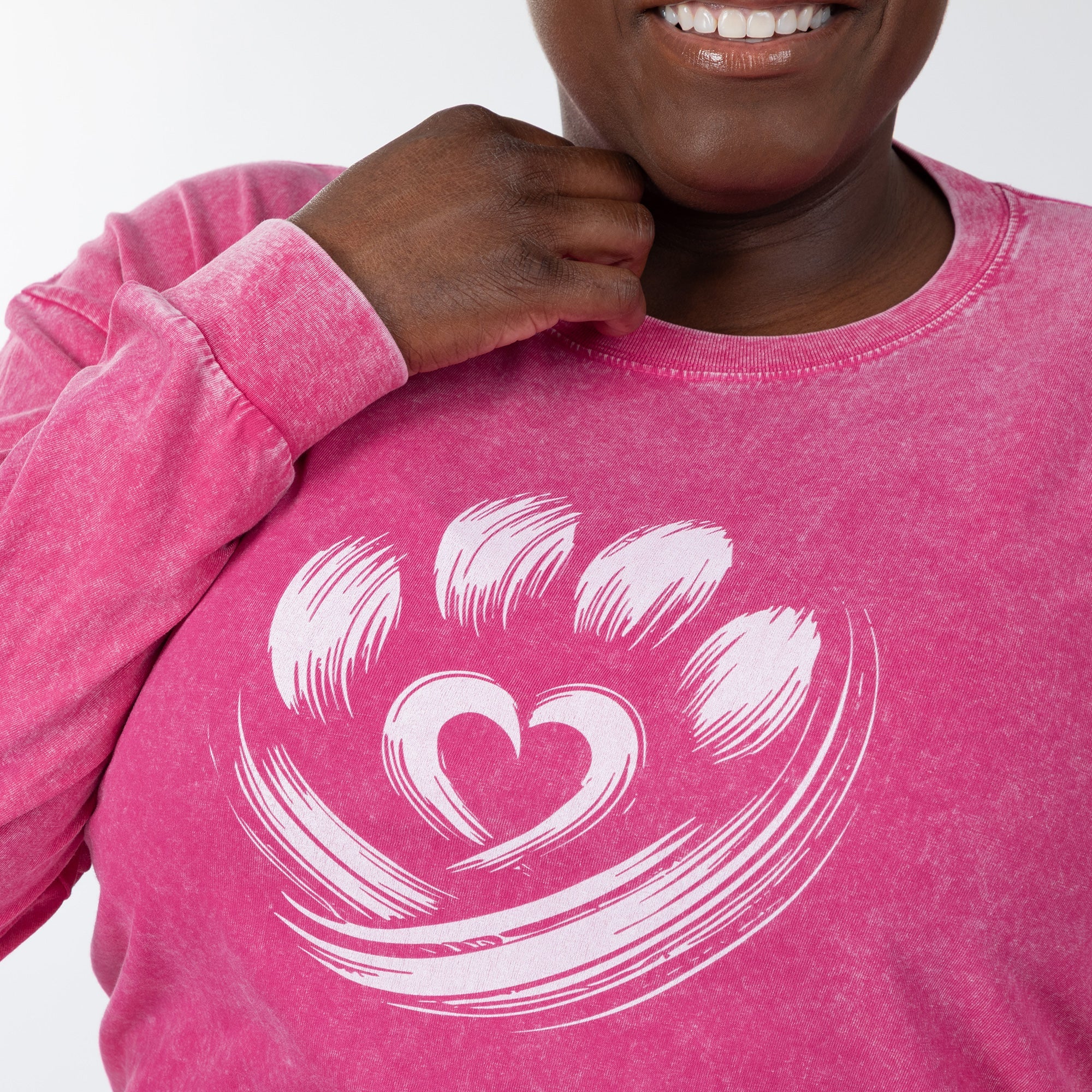 Paw of Love Mineral Wash Long Sleeve Tee