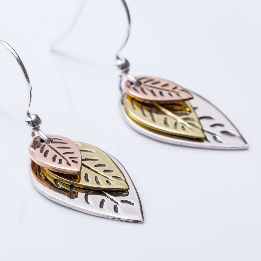 Whimsical Leaf Dangle Earrings