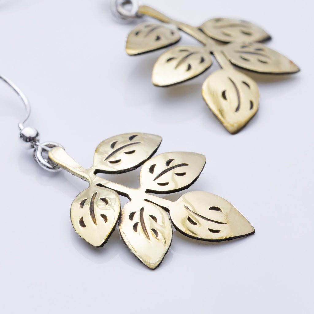 Whimsical Leaf Dangle Earrings