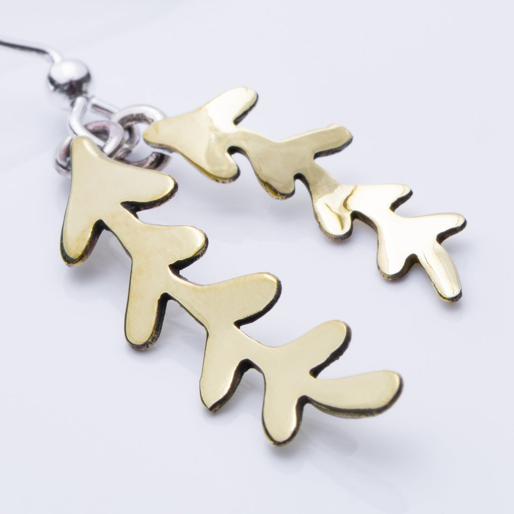 Whimsical Leaf Dangle Earrings