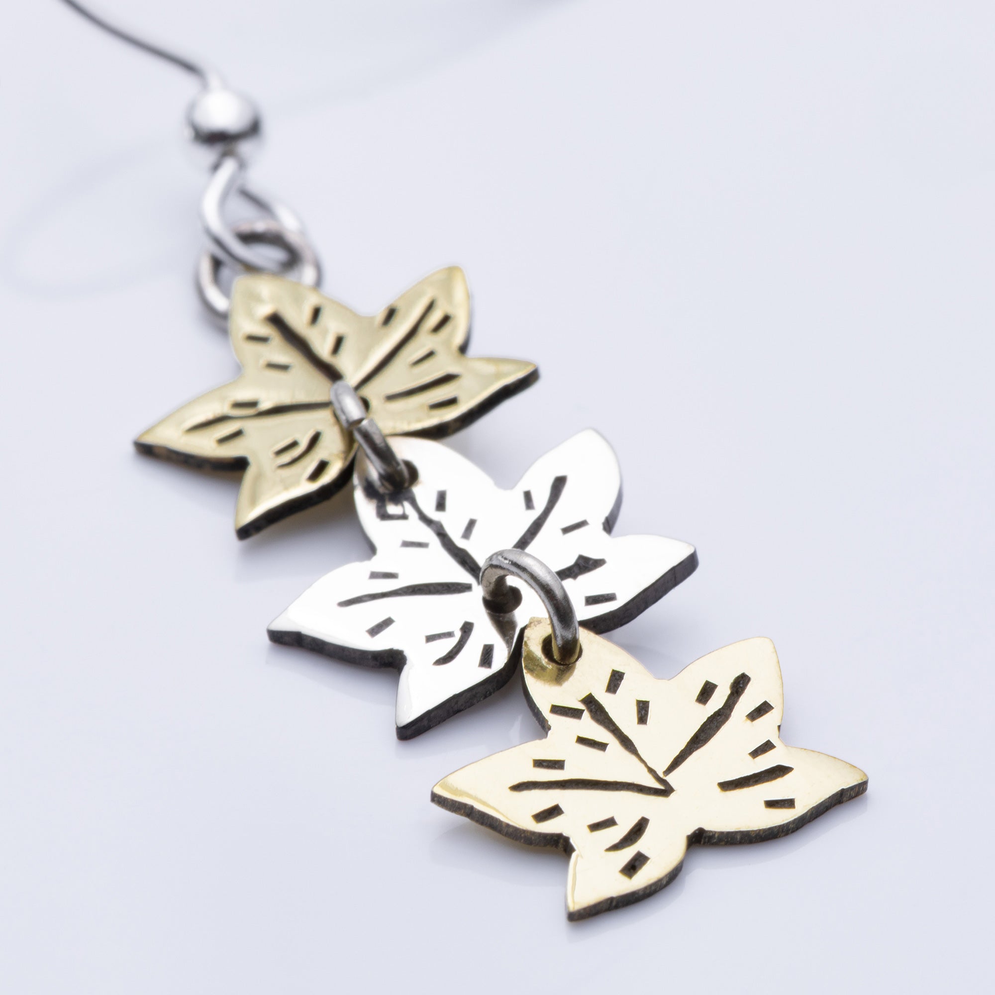 Whimsical Leaf Dangle Earrings
