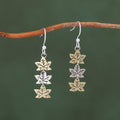 Whimsical Leaf Dangle Earrings