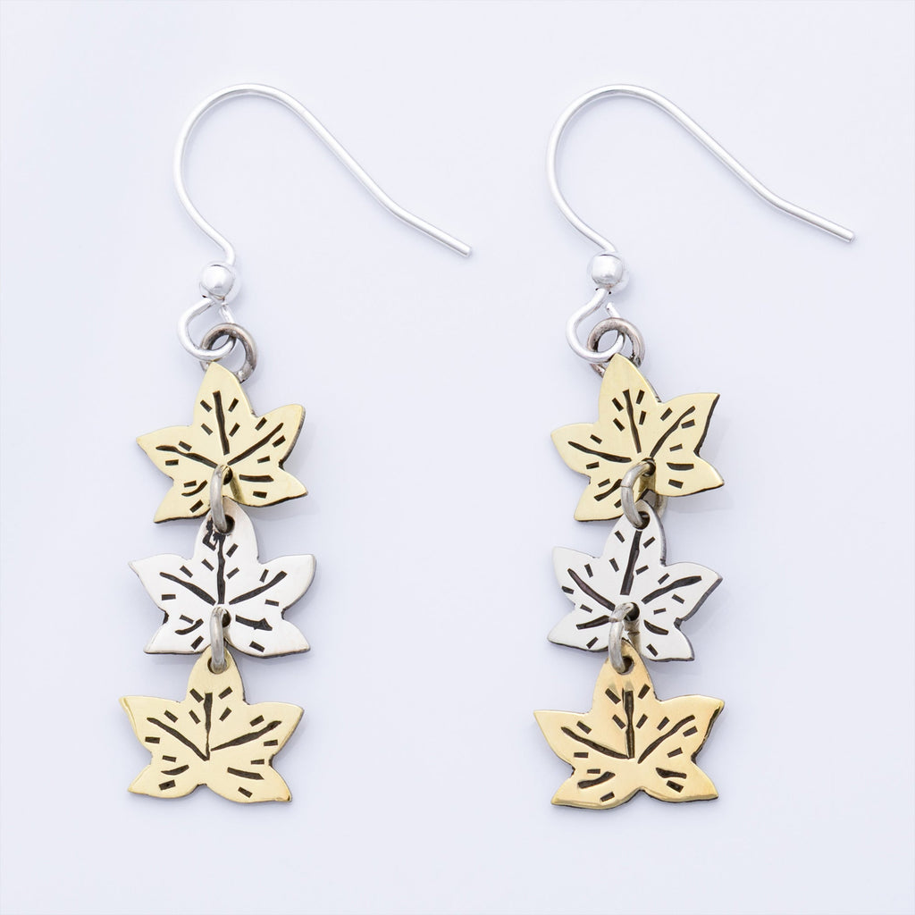 Whimsical Leaf Dangle Earrings