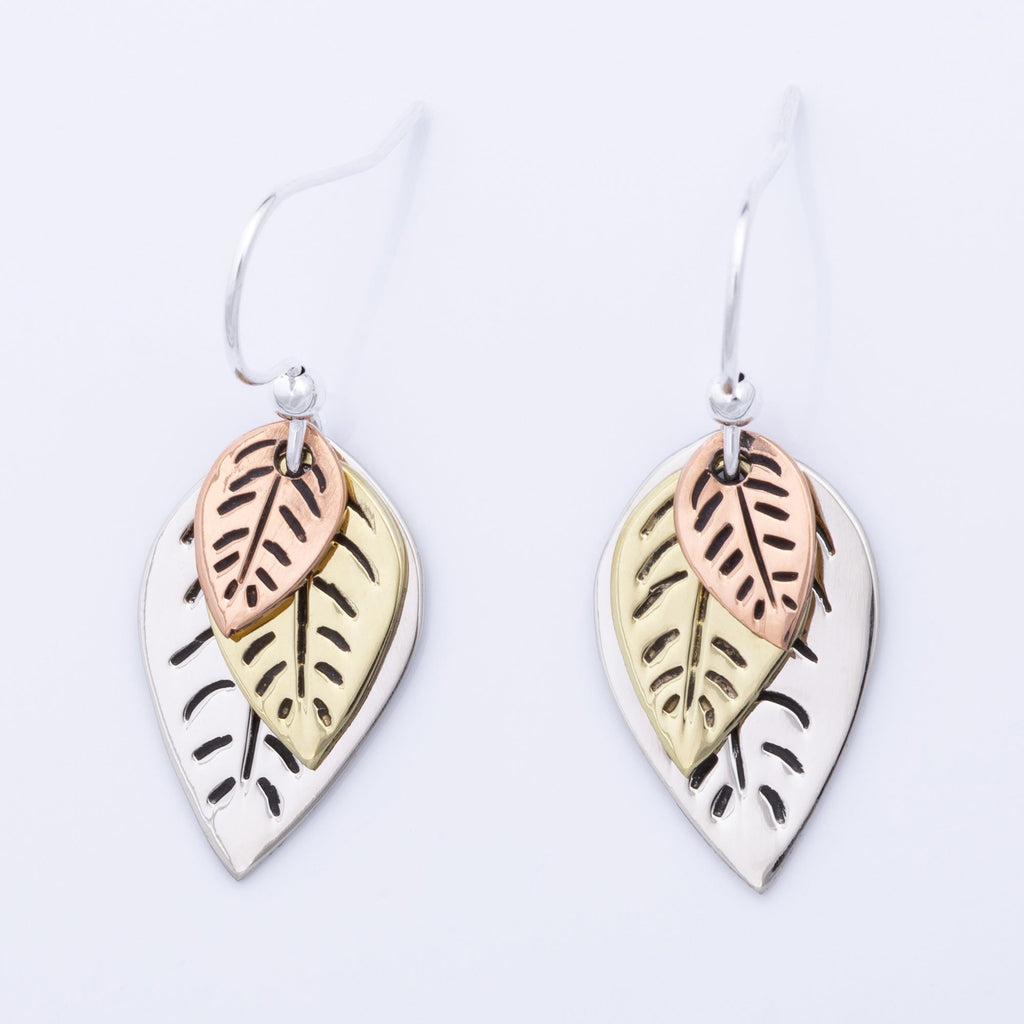 Whimsical Leaf Dangle Earrings