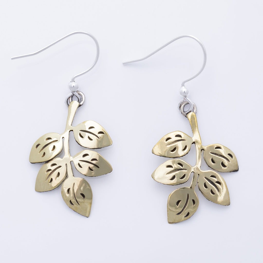 Whimsical Leaf Dangle Earrings