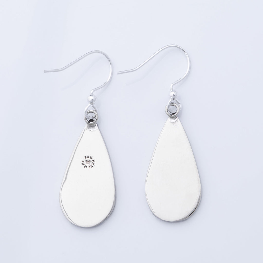Pet Silhouette Teardrop Earrings