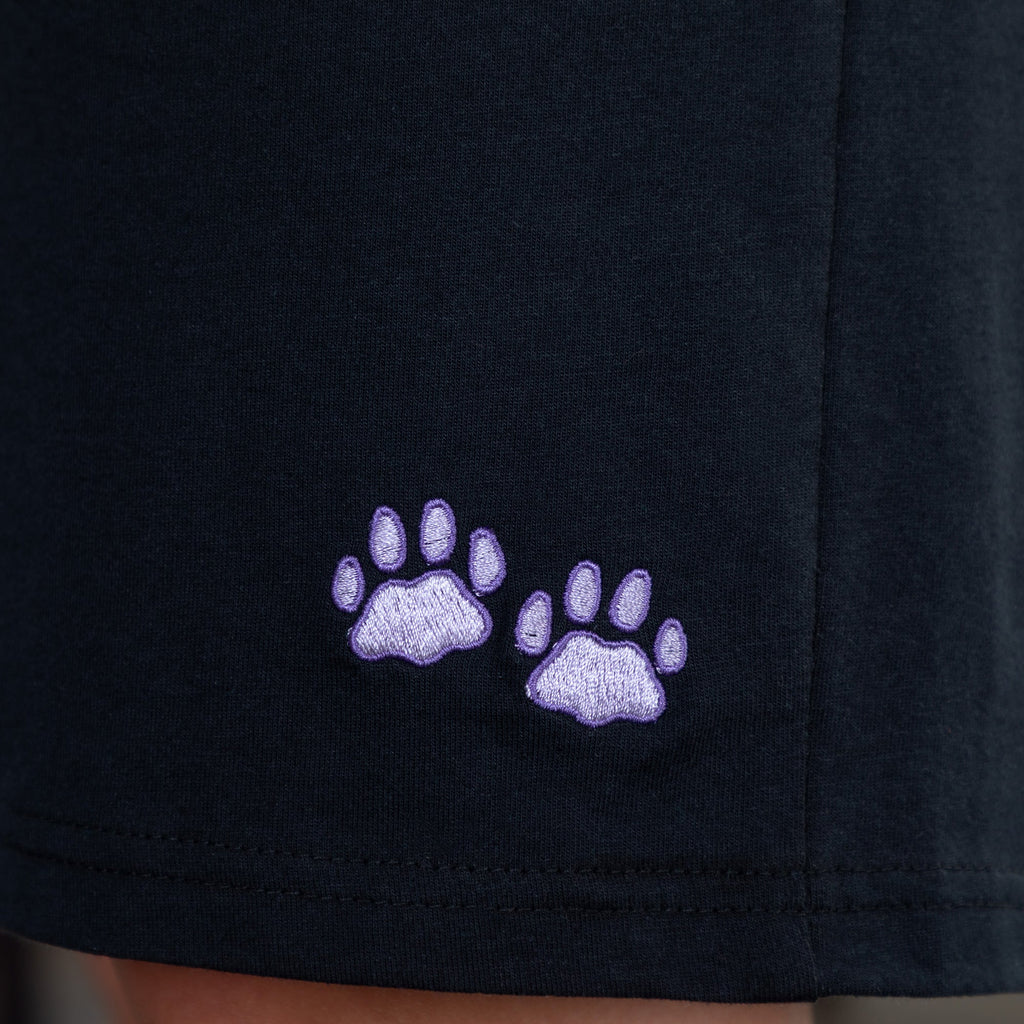 Pet Embroidered 100% Cotton Board Shorts with Pockets
