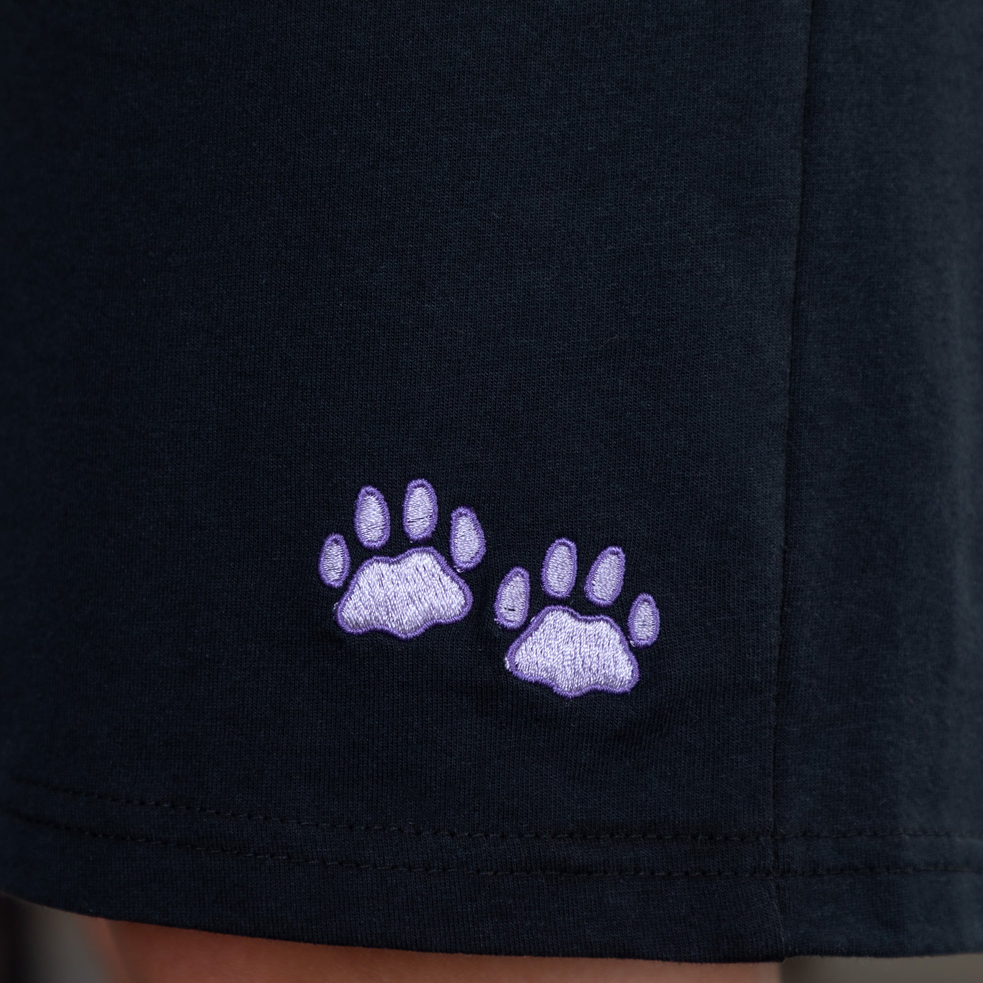 Pet Embroidered 100% Cotton Board Shorts with Pockets