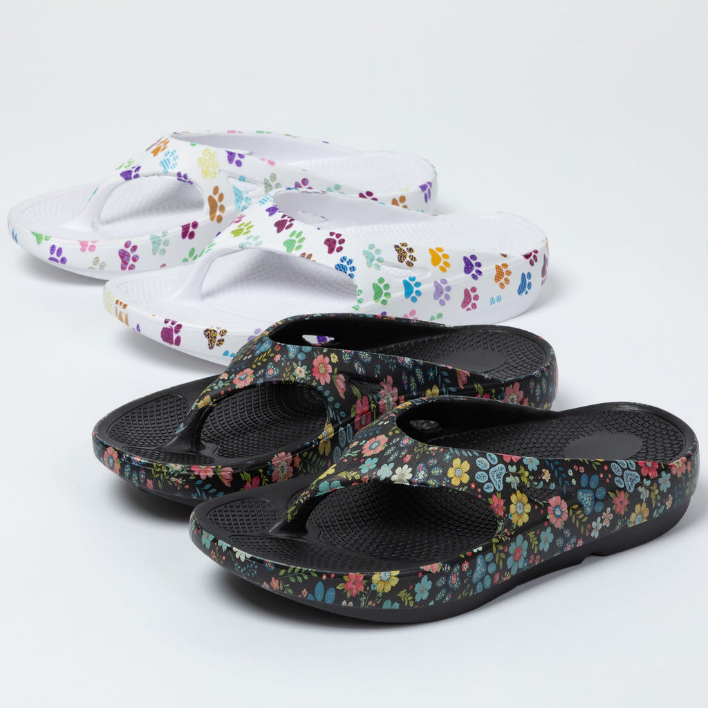 Paw Shock-Absorbing Arch Support Recovery Flip Flops