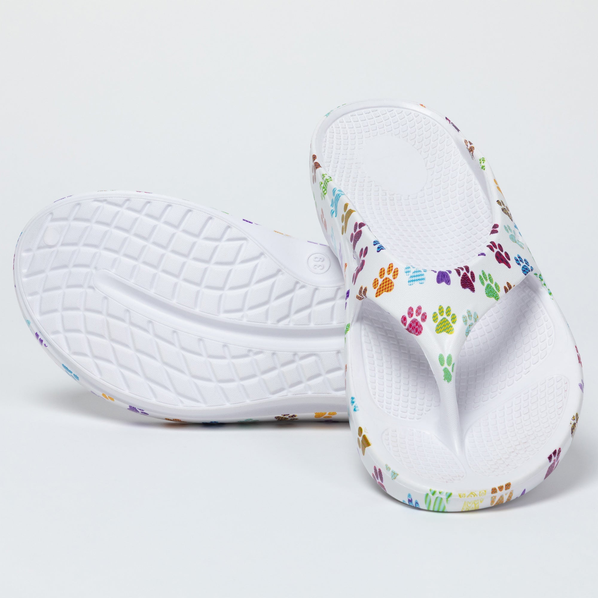 Paw Shock-Absorbing Arch Support Recovery Flip Flops
