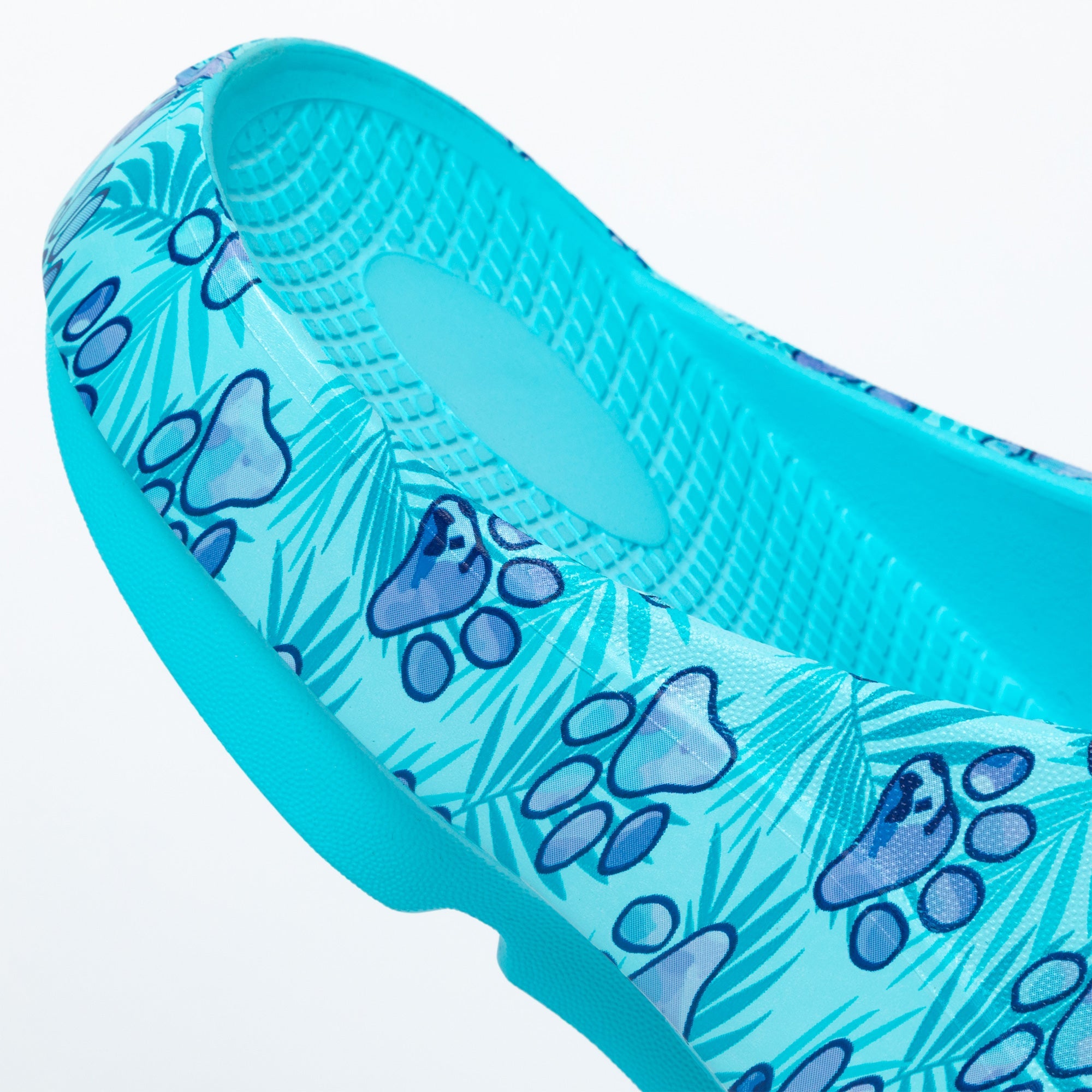 Paw Print Recovery Shock-Absorbing Traction Slide Sandals