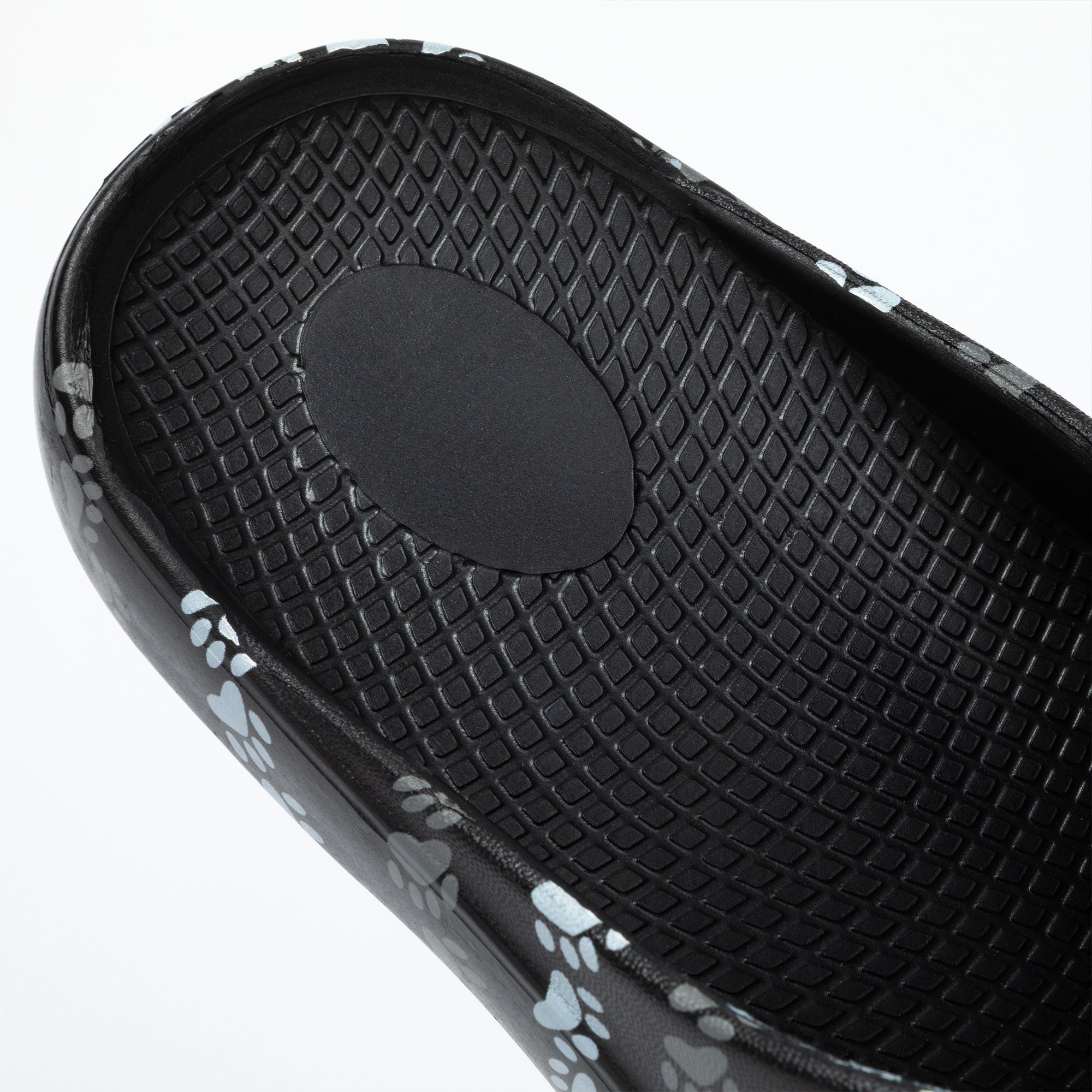 Paw Print Recovery Shock-Absorbing Traction Slide Sandals