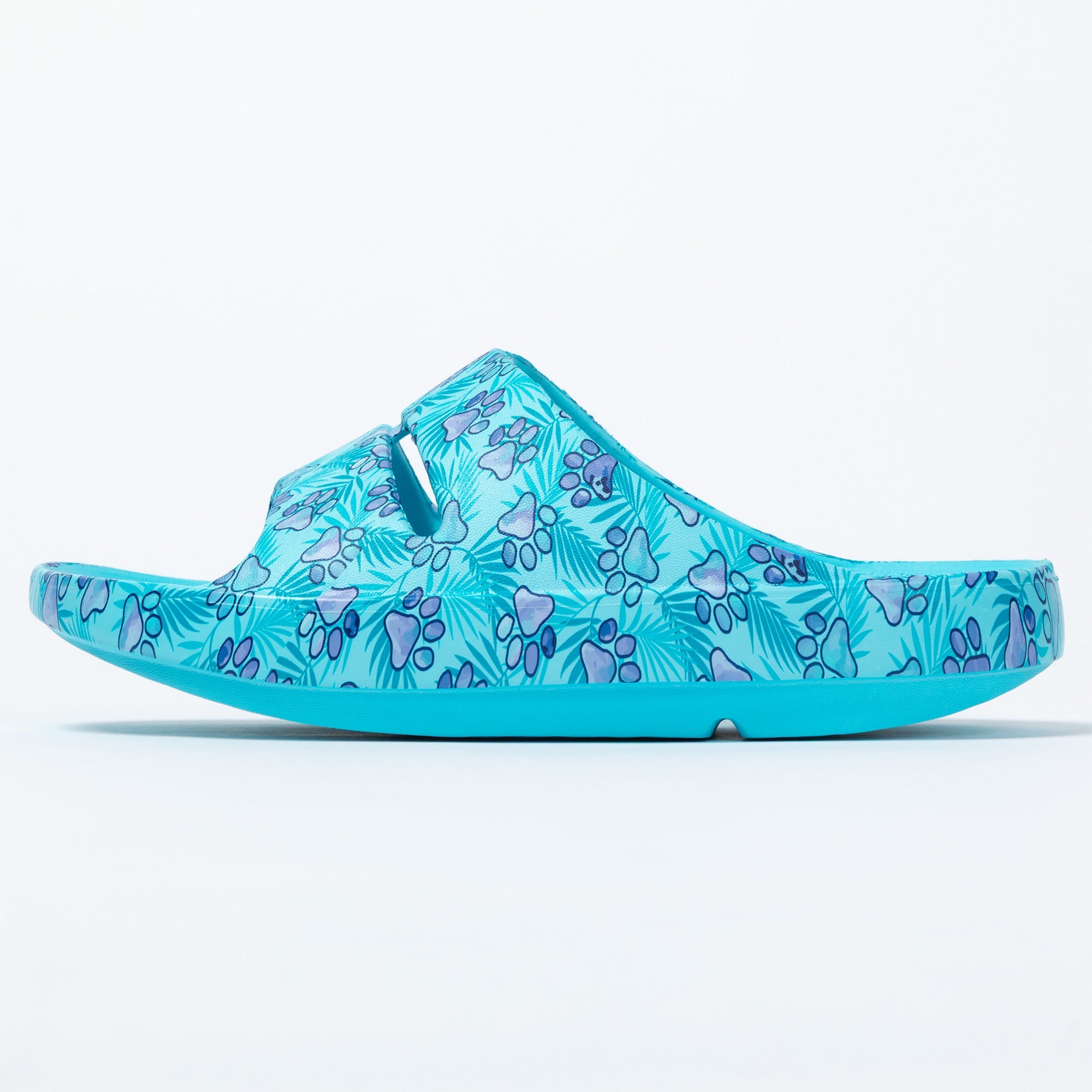 Paw Print Recovery Shock-Absorbing Traction Slide Sandals