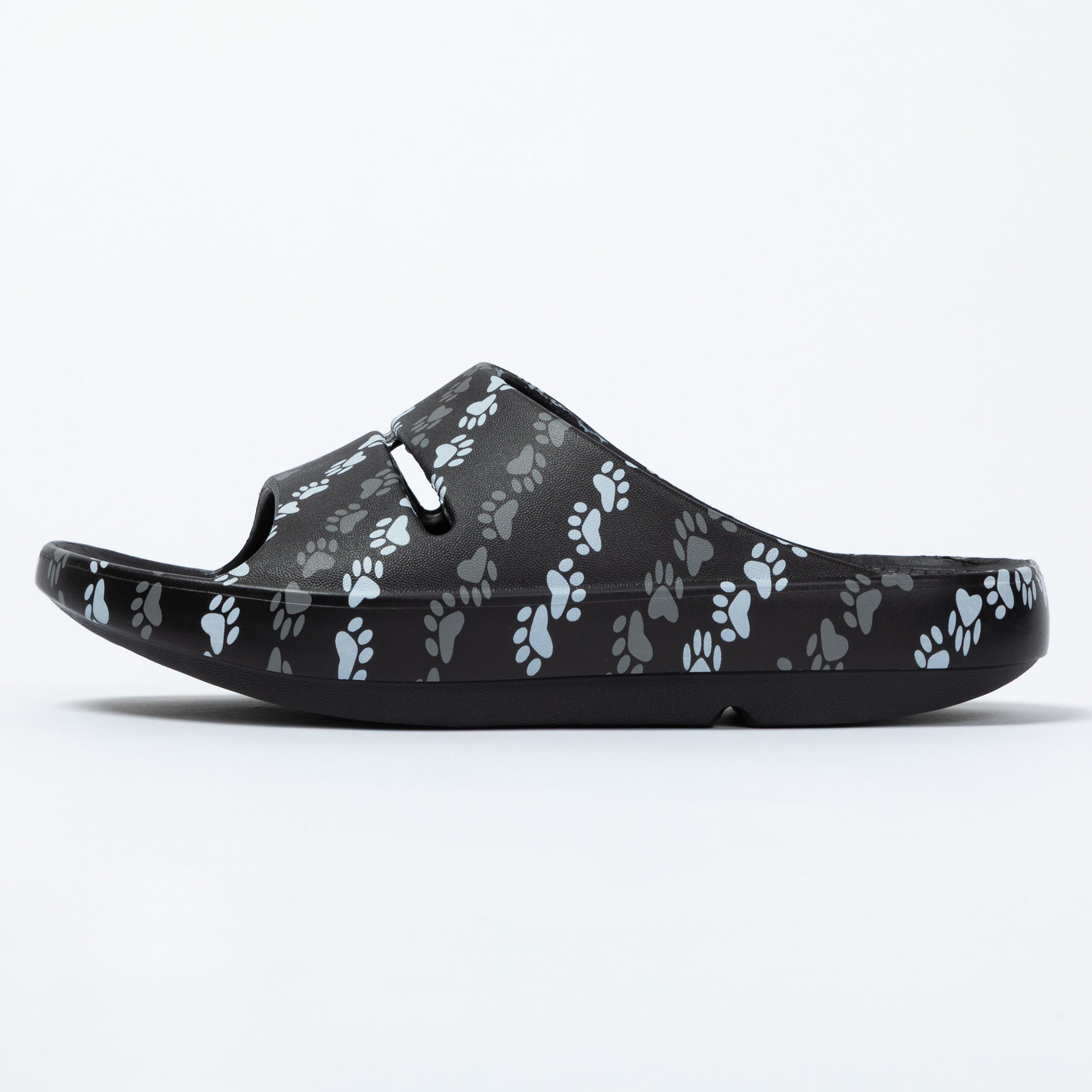 Paw Print Recovery Shock-Absorbing Traction Slide Sandals