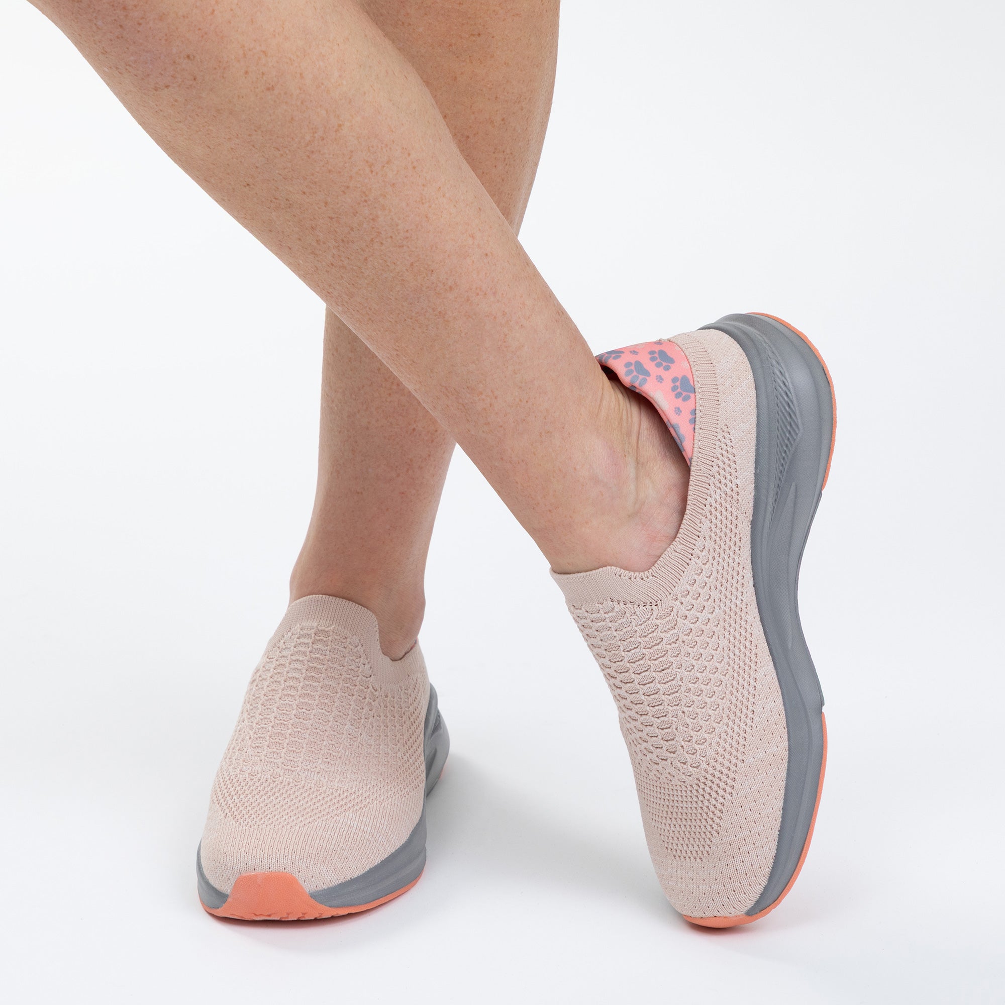 Paw Slide-in Walking Shoes with Cushioned Heel Support