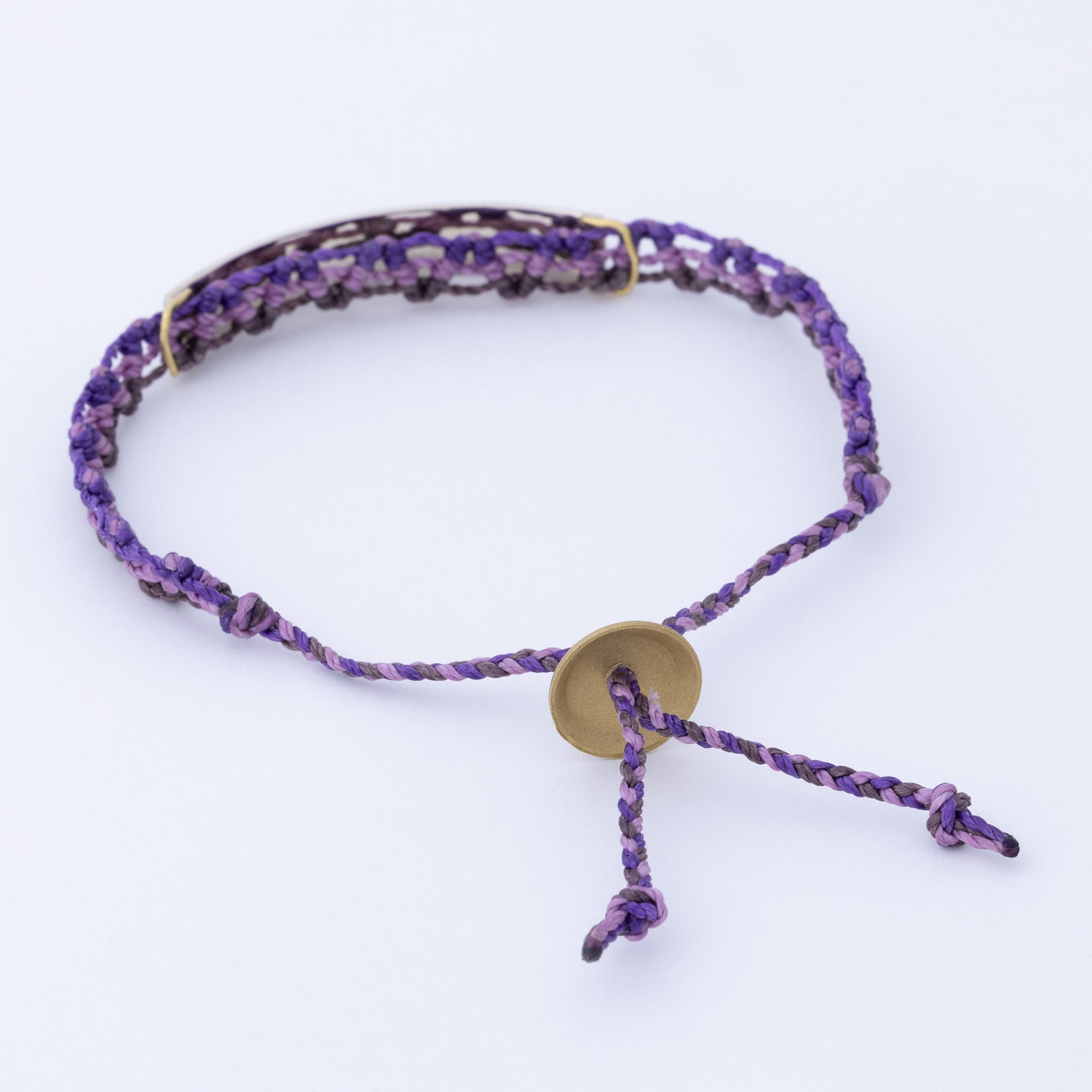 Hand Braided Paw Print Bracelet