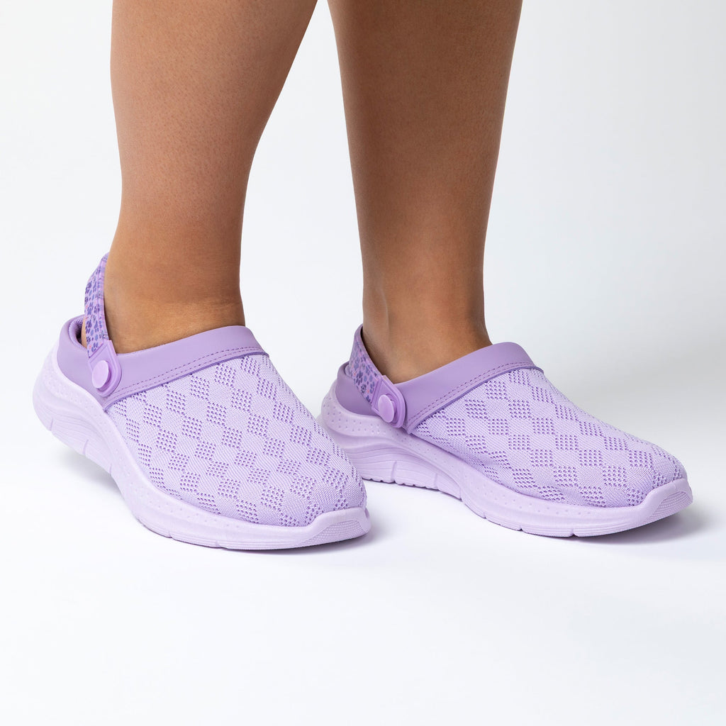 Paw Flexible Knitted Slip-On Clogs with Convertible Strap