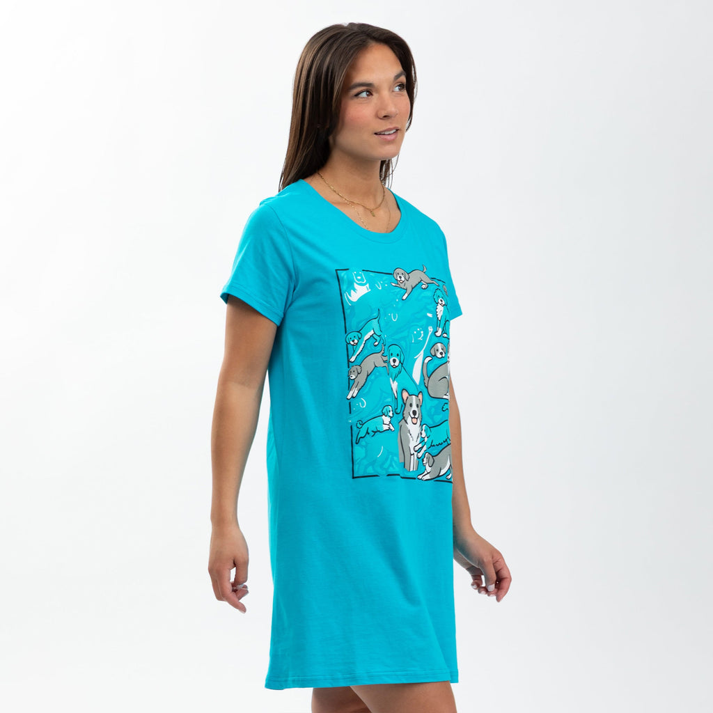 Pet Dreams 100% Cotton Short Sleeve Nightgown