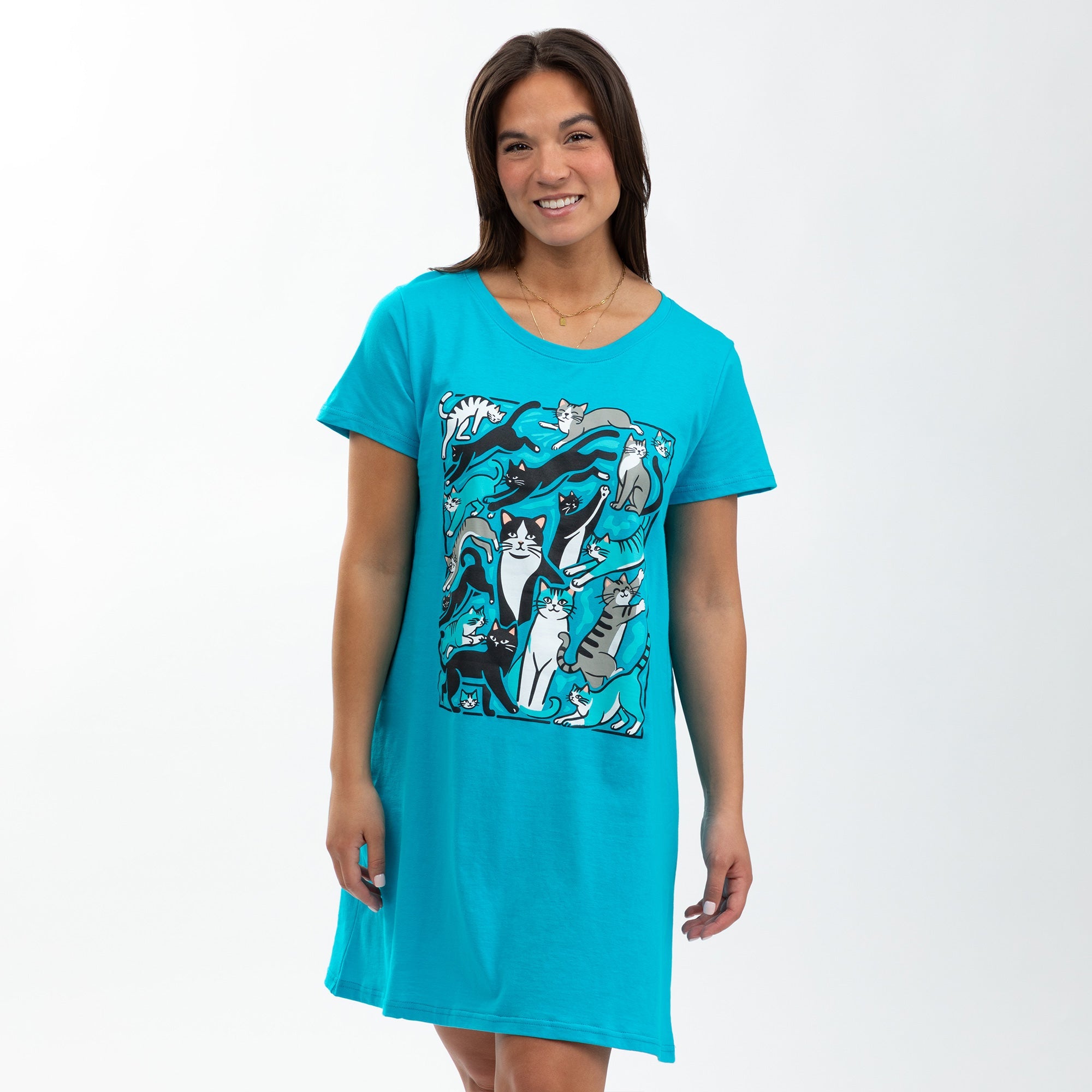 Pet Dreams 100% Cotton Short Sleeve Nightgown