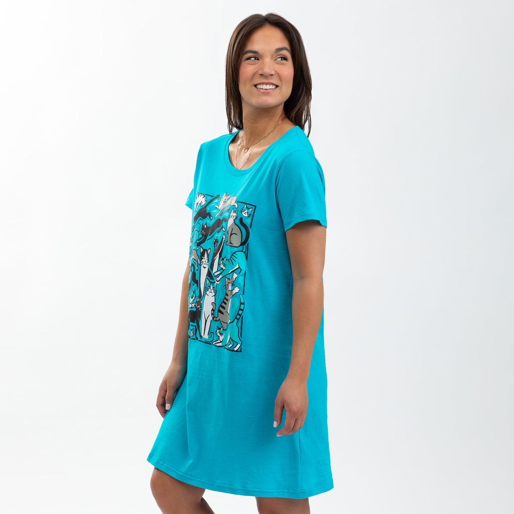 Pet Dreams 100% Cotton Short Sleeve Nightgown