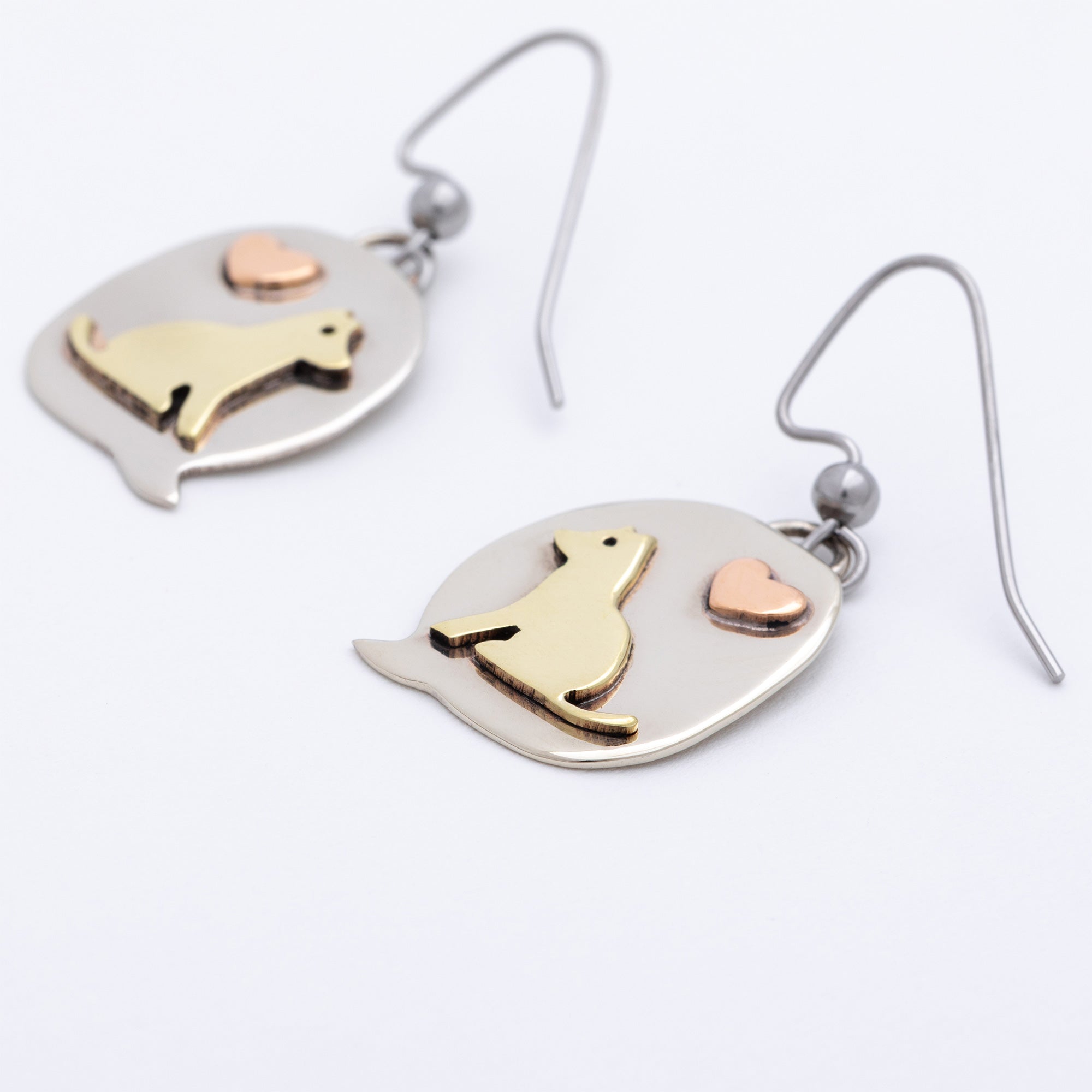 Text Bubble Pet Fair Trade Dangle Earrings