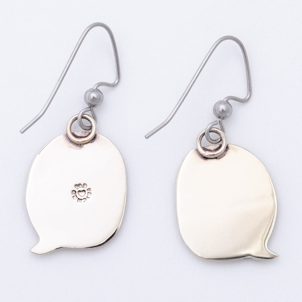 Text Bubble Pet Fair Trade Dangle Earrings