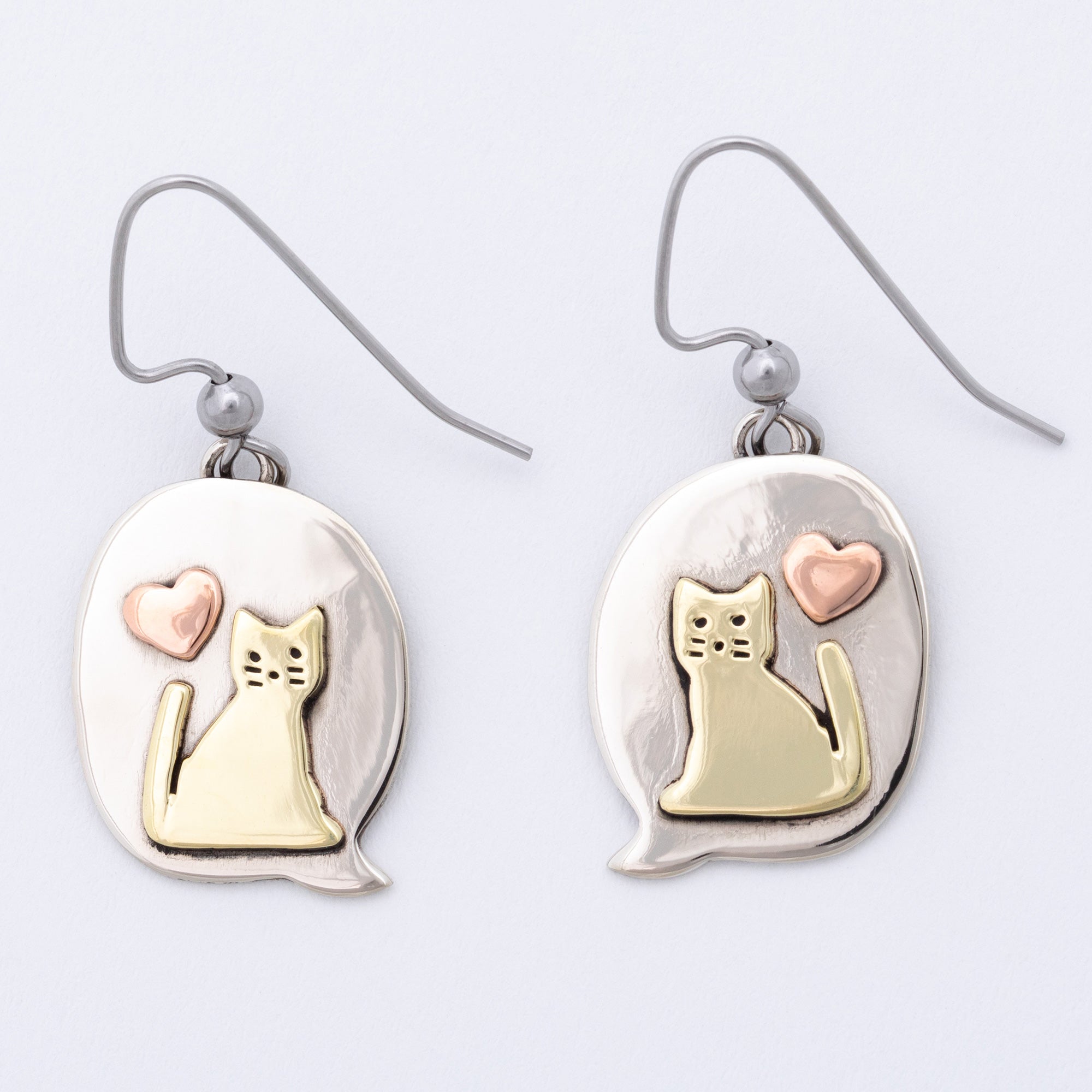 Text Bubble Pet Fair Trade Dangle Earrings
