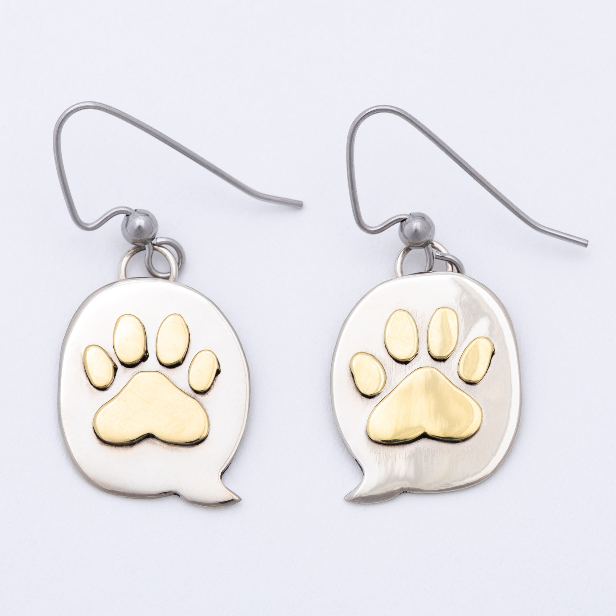 Text Bubble Pet Fair Trade Dangle Earrings
