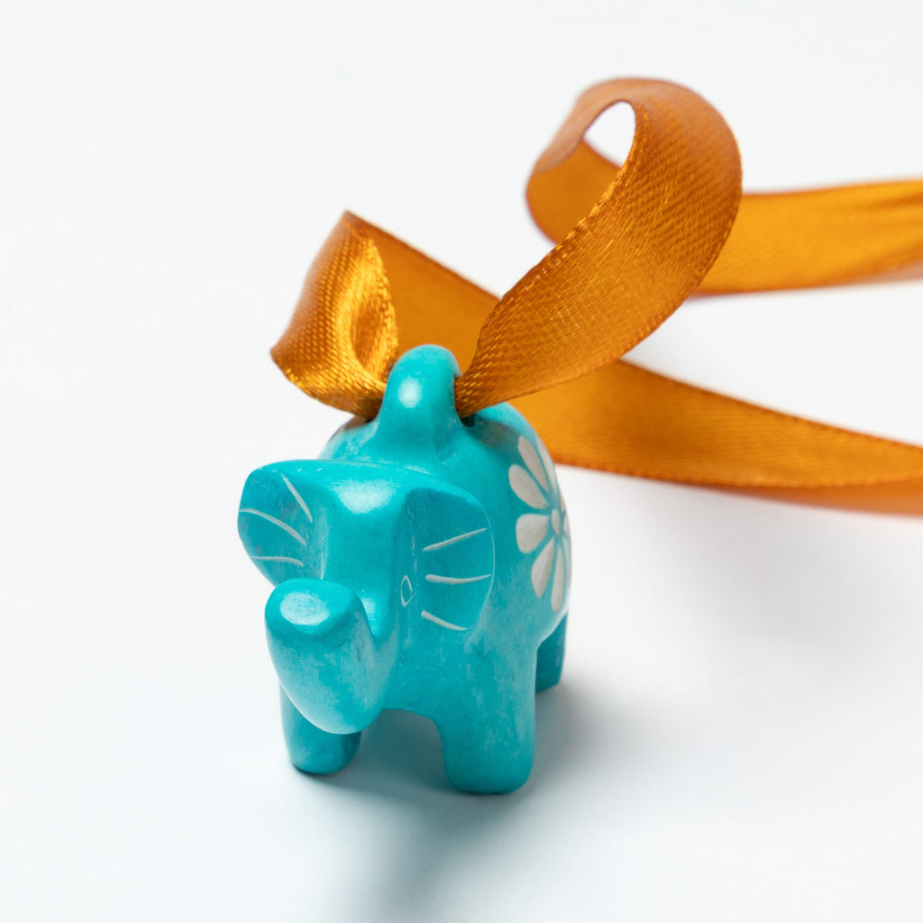 Elephant Soapstone Kenyan Ornament