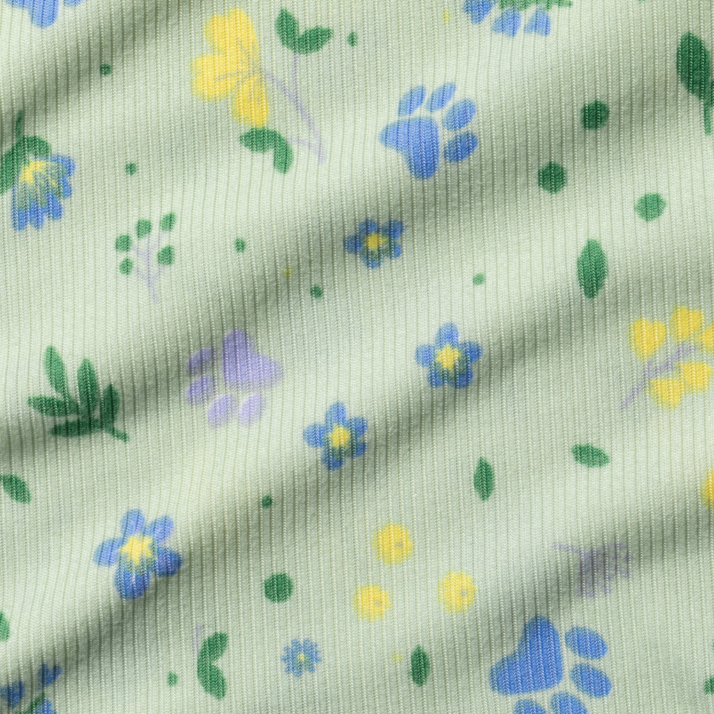 Paws in Bloom Ultra-Soft Ribbed Pajama Short Set