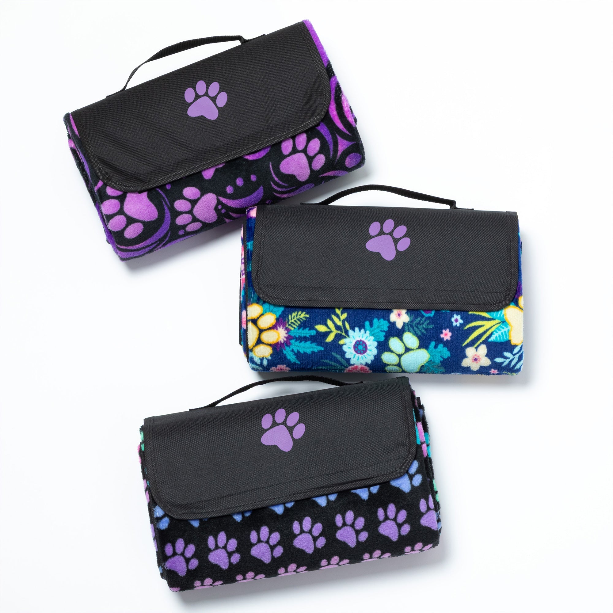 Paws Outdoor Blanket with Waterproof Backing & Handle