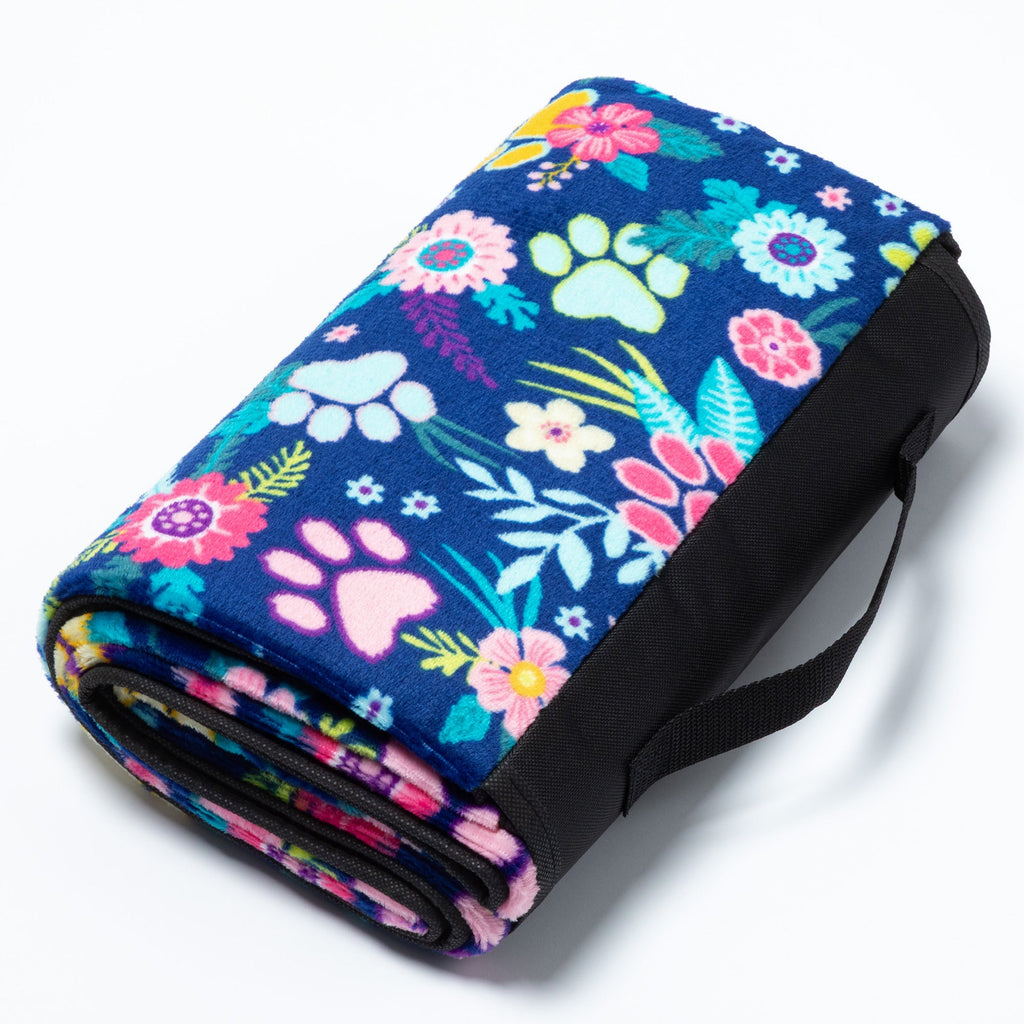 Paws Outdoor Blanket with Waterproof Backing & Handle