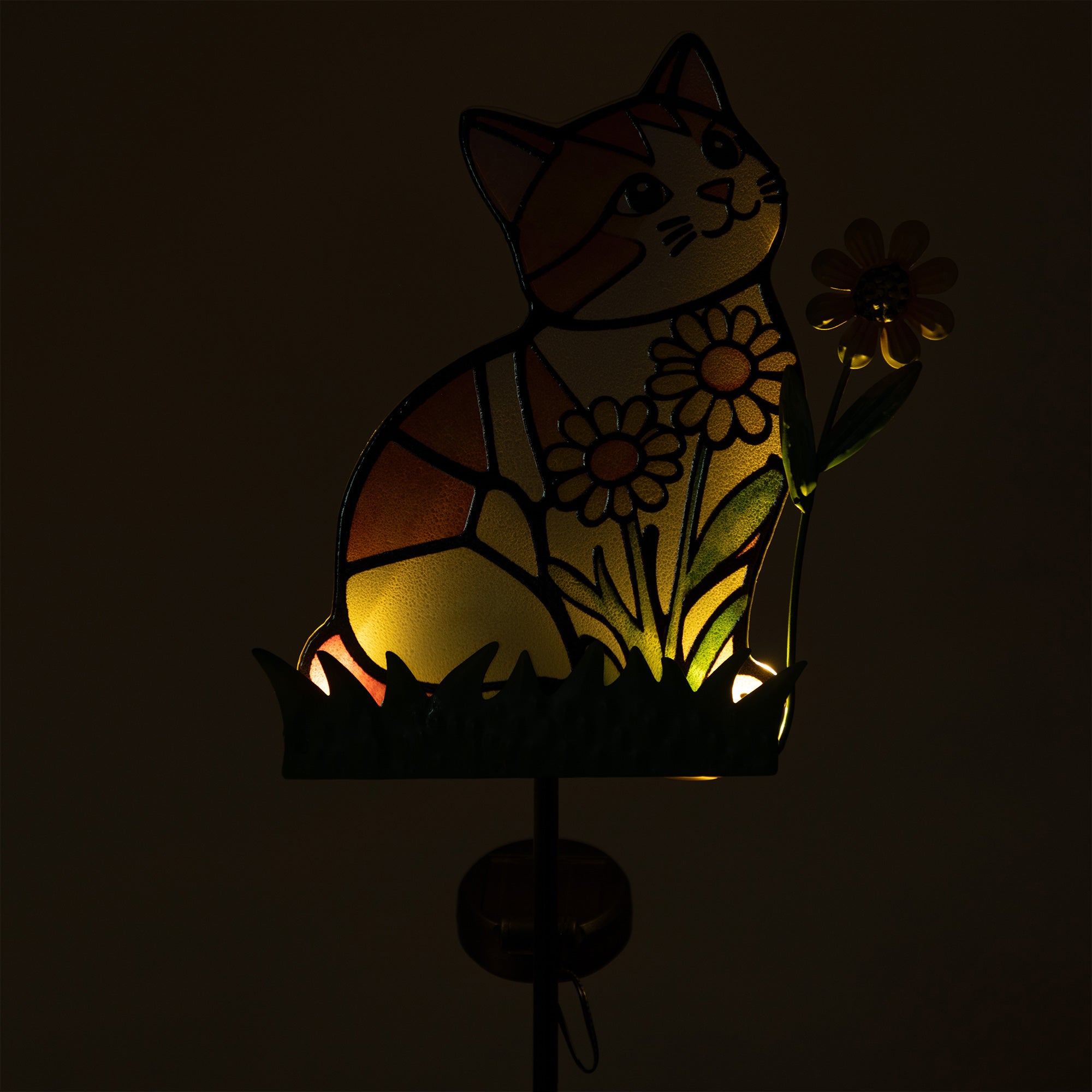 Pets & Angels Colorful Mosaic Solar Garden Stake Light