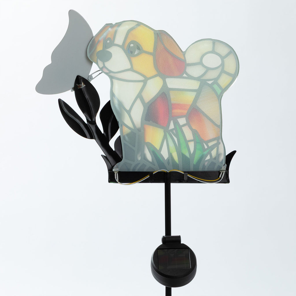 Pets & Angels Colorful Mosaic Solar Garden Stake Light