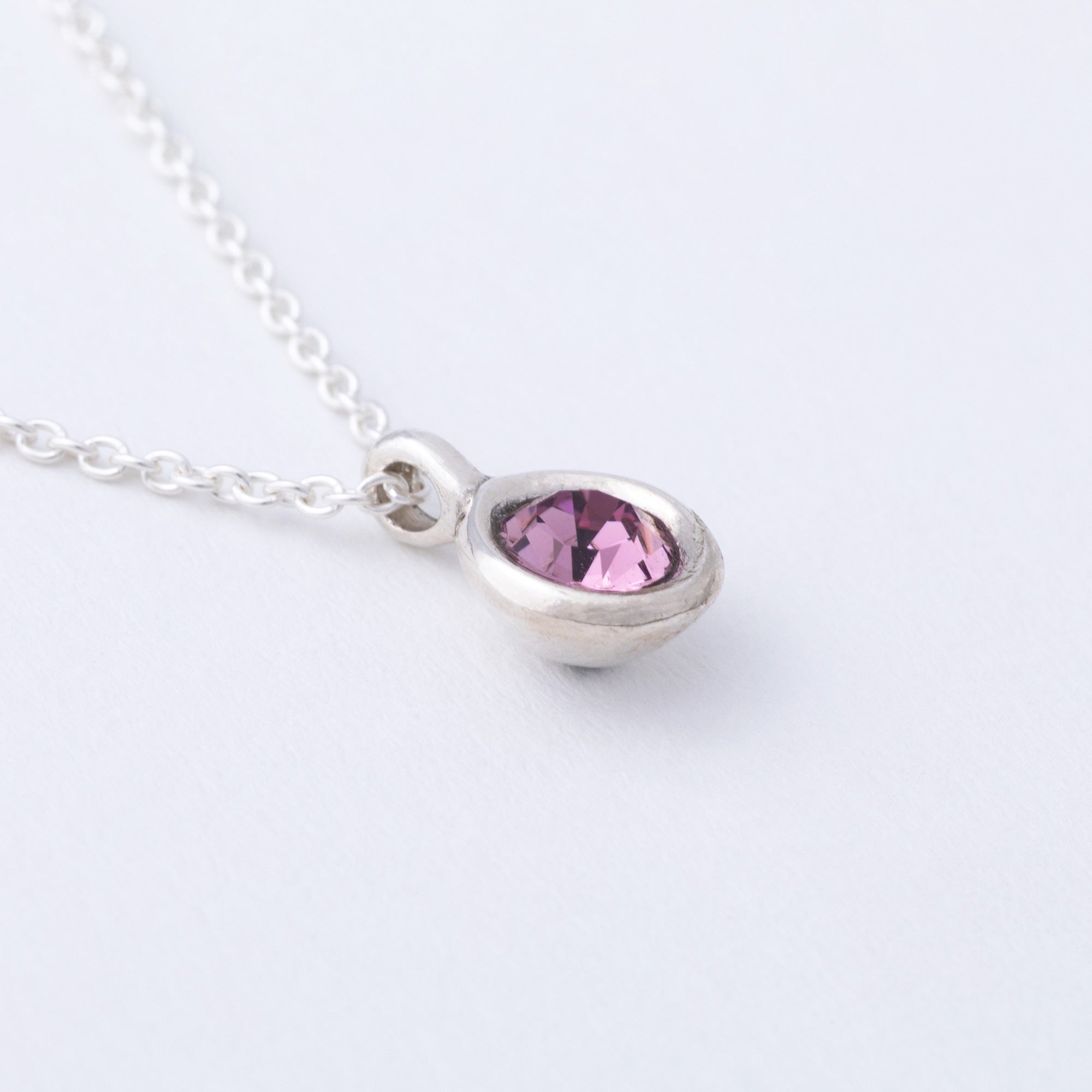 Message in a Bottle Birthstone Necklace Gift