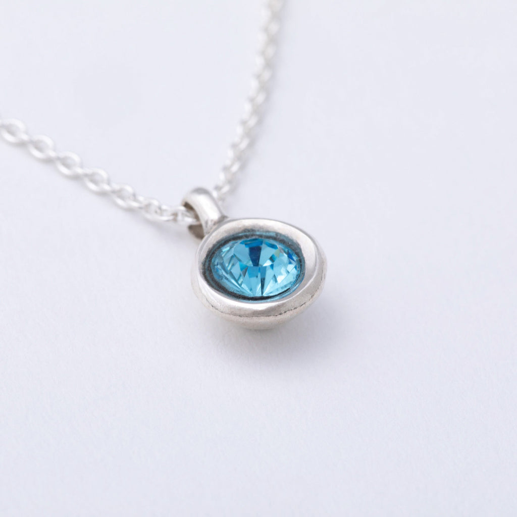 Message in a Bottle Birthstone Necklace Gift
