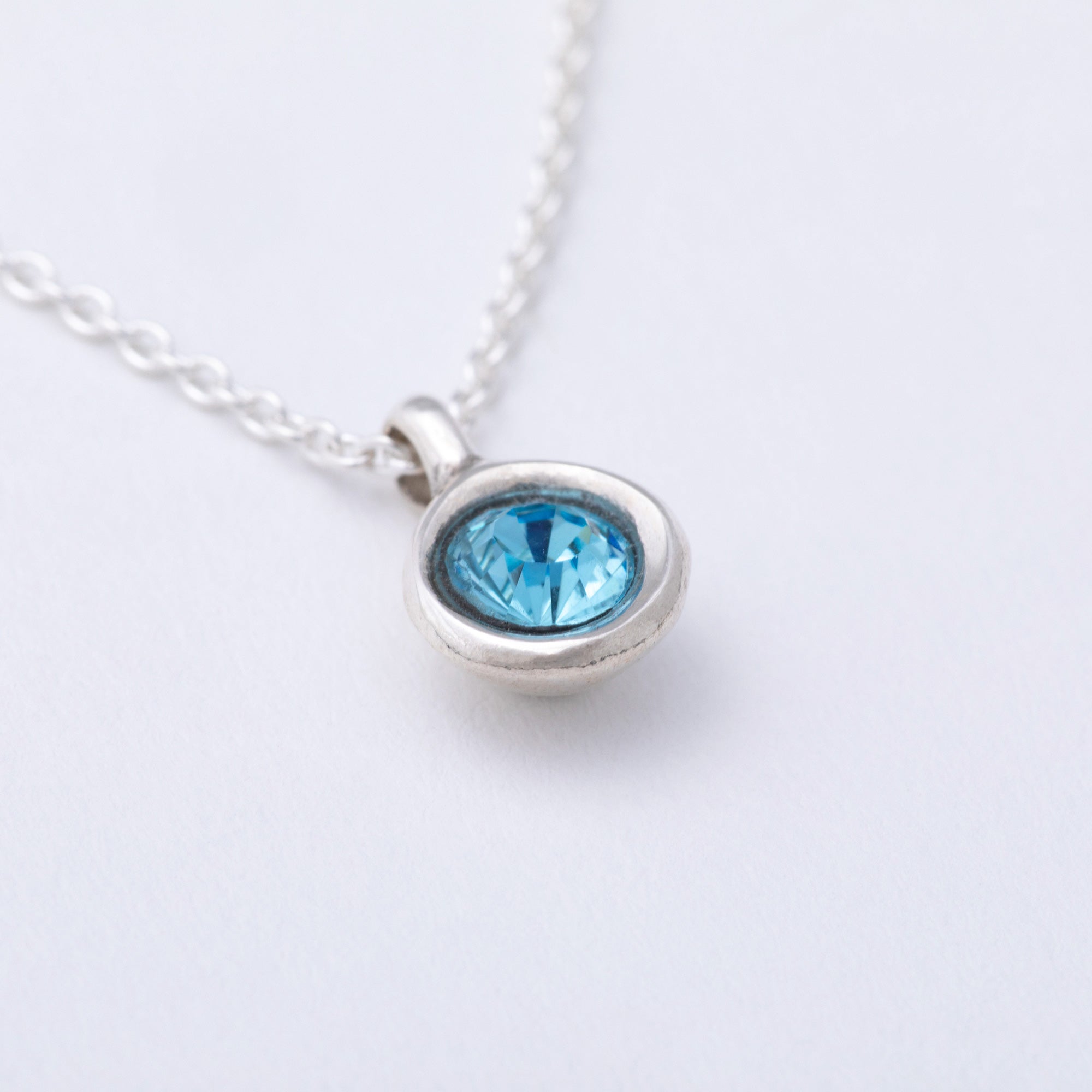 Message in a Bottle Birthstone Necklace Gift
