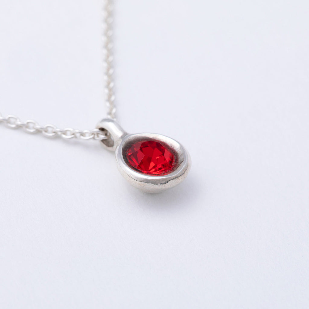 Message in a Bottle Birthstone Necklace Gift