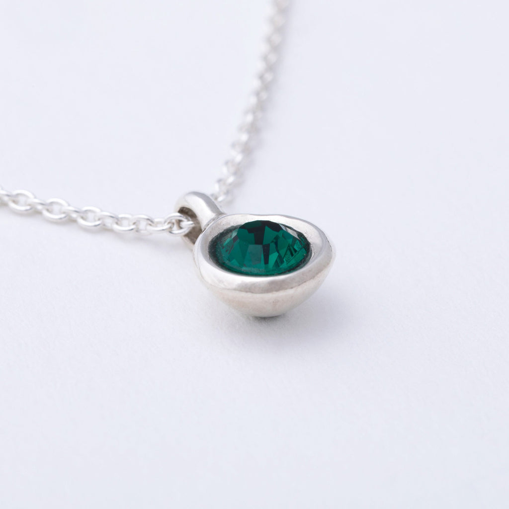 Message in a Bottle Birthstone Necklace Gift