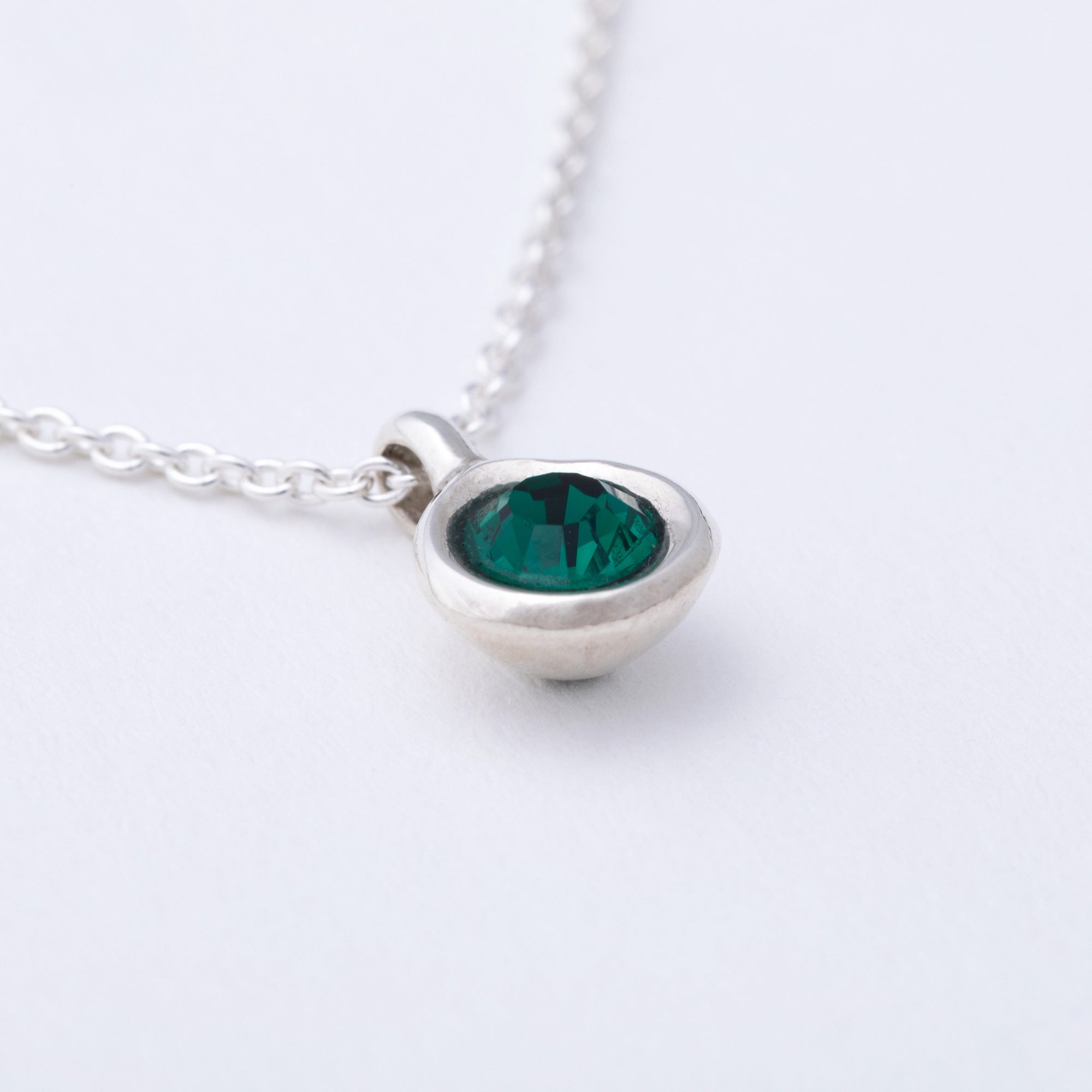 Message in a Bottle Birthstone Necklace Gift