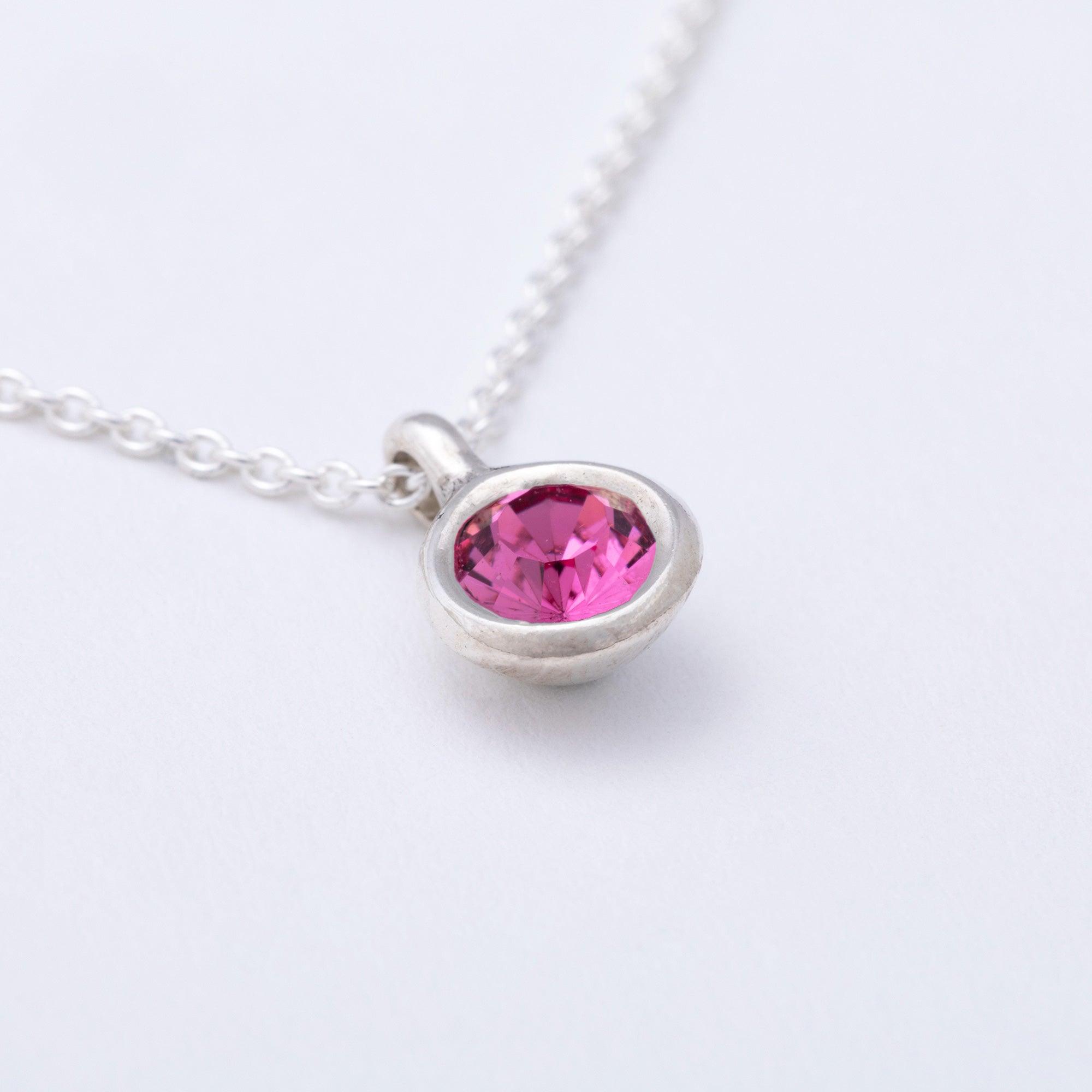 Message in a Bottle Birthstone Necklace Gift
