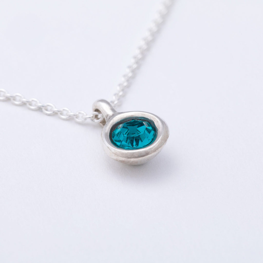 Message in a Bottle Birthstone Necklace Gift