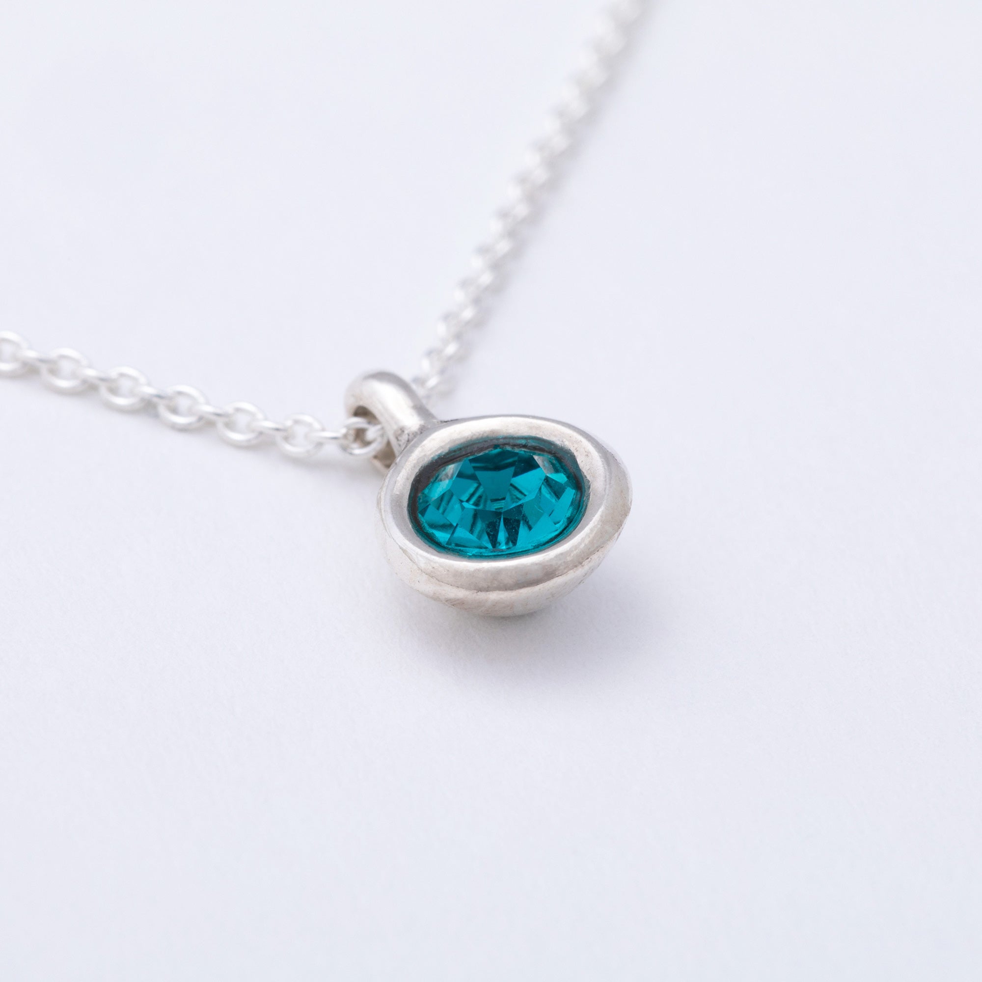 Message in a Bottle Birthstone Necklace Gift