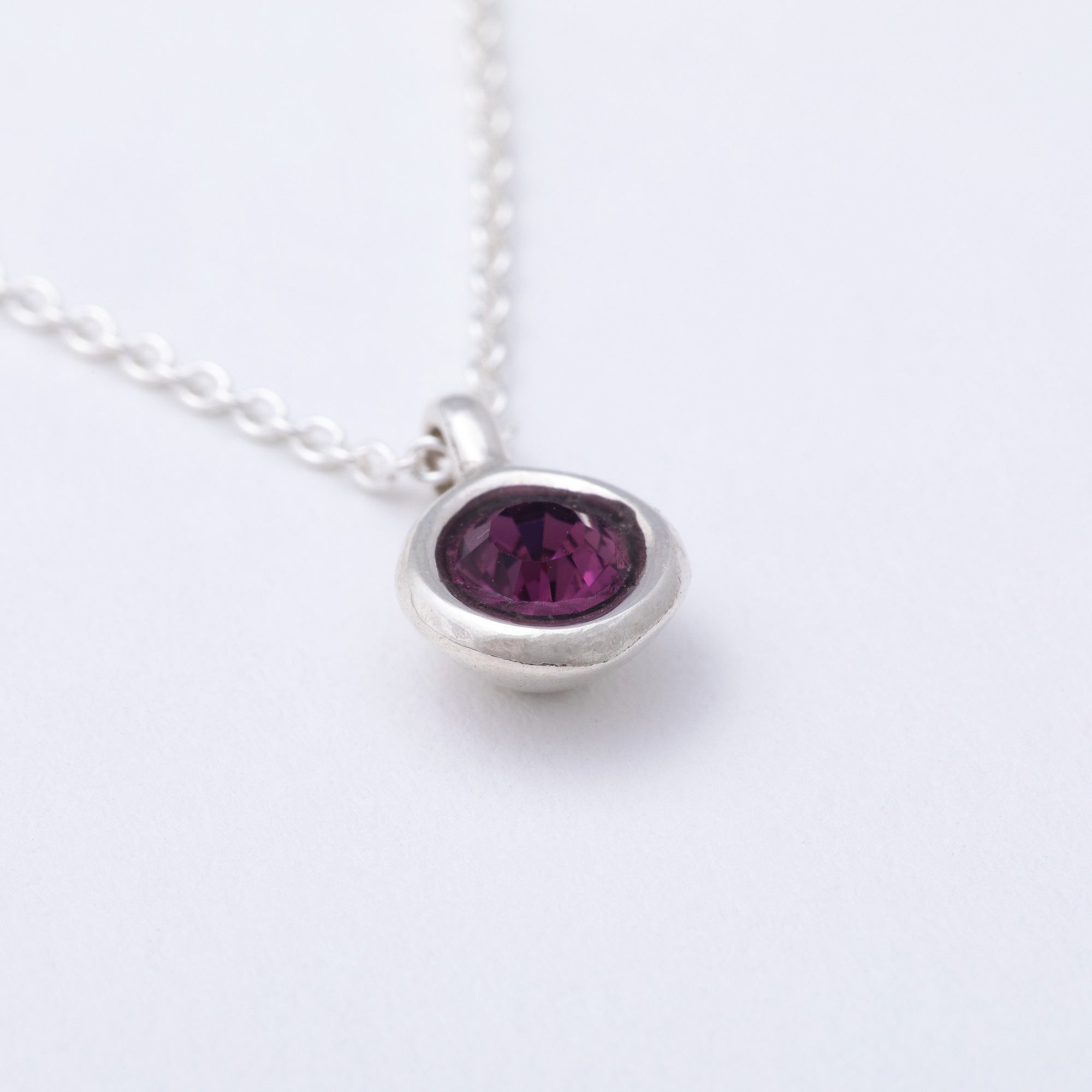Message in a Bottle Birthstone Necklace Gift