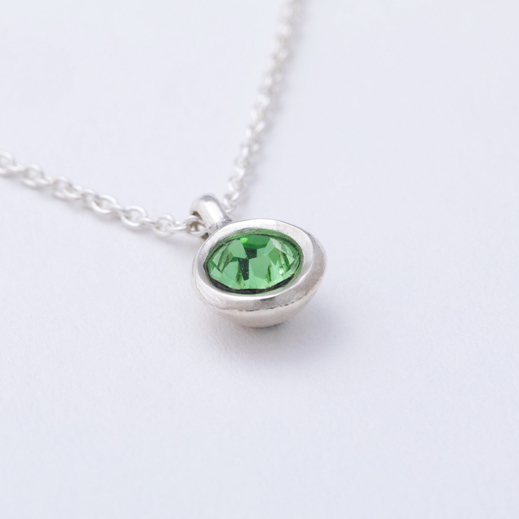 Message in a Bottle Birthstone Necklace Gift