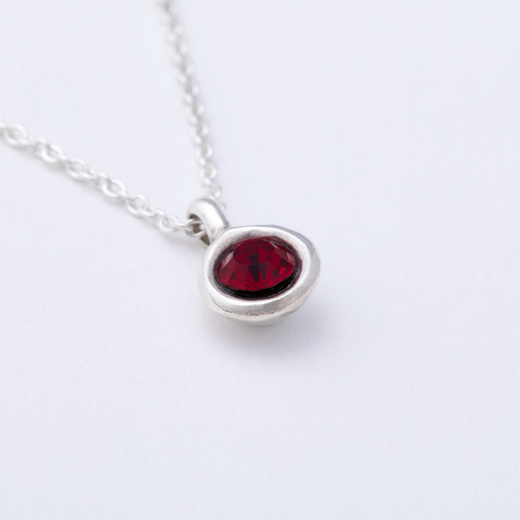 Message in a Bottle Birthstone Necklace Gift