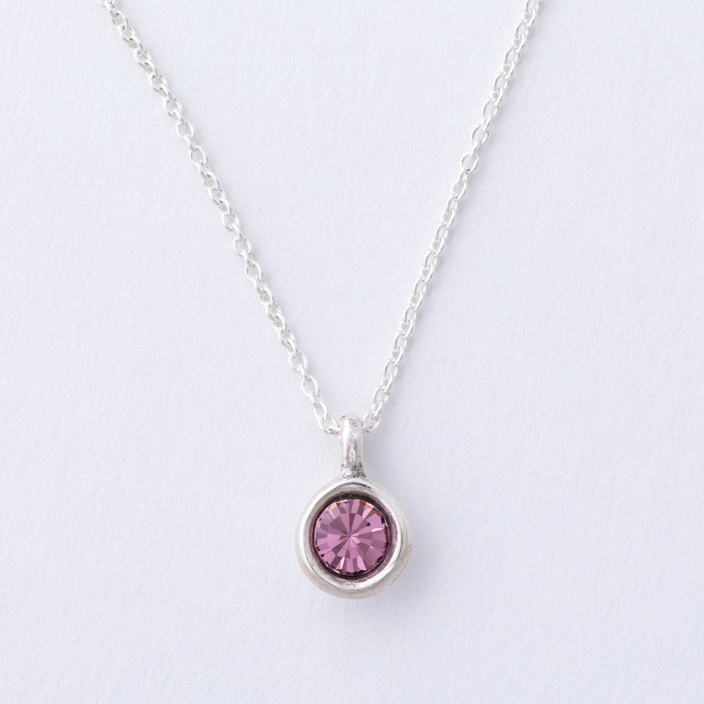 Message in a Bottle Birthstone Necklace Gift