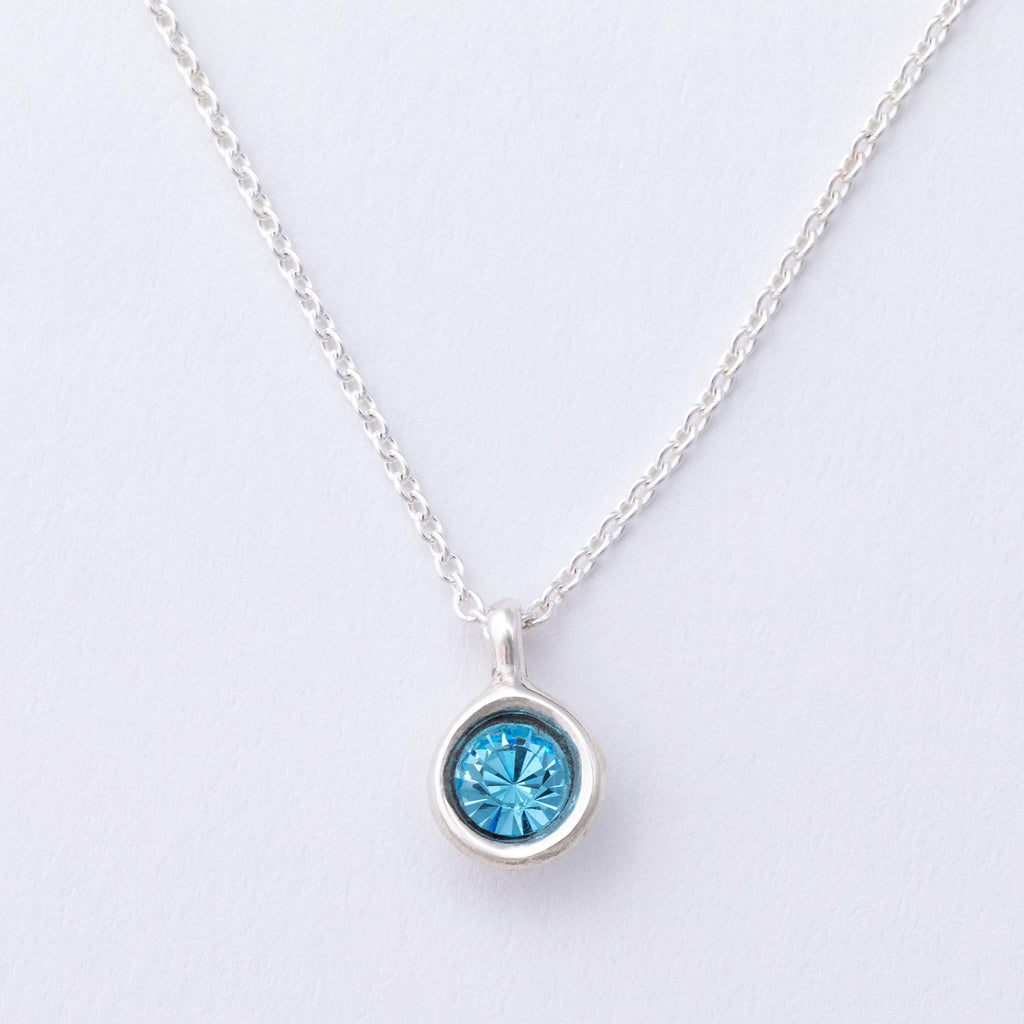 Message in a Bottle Birthstone Necklace Gift