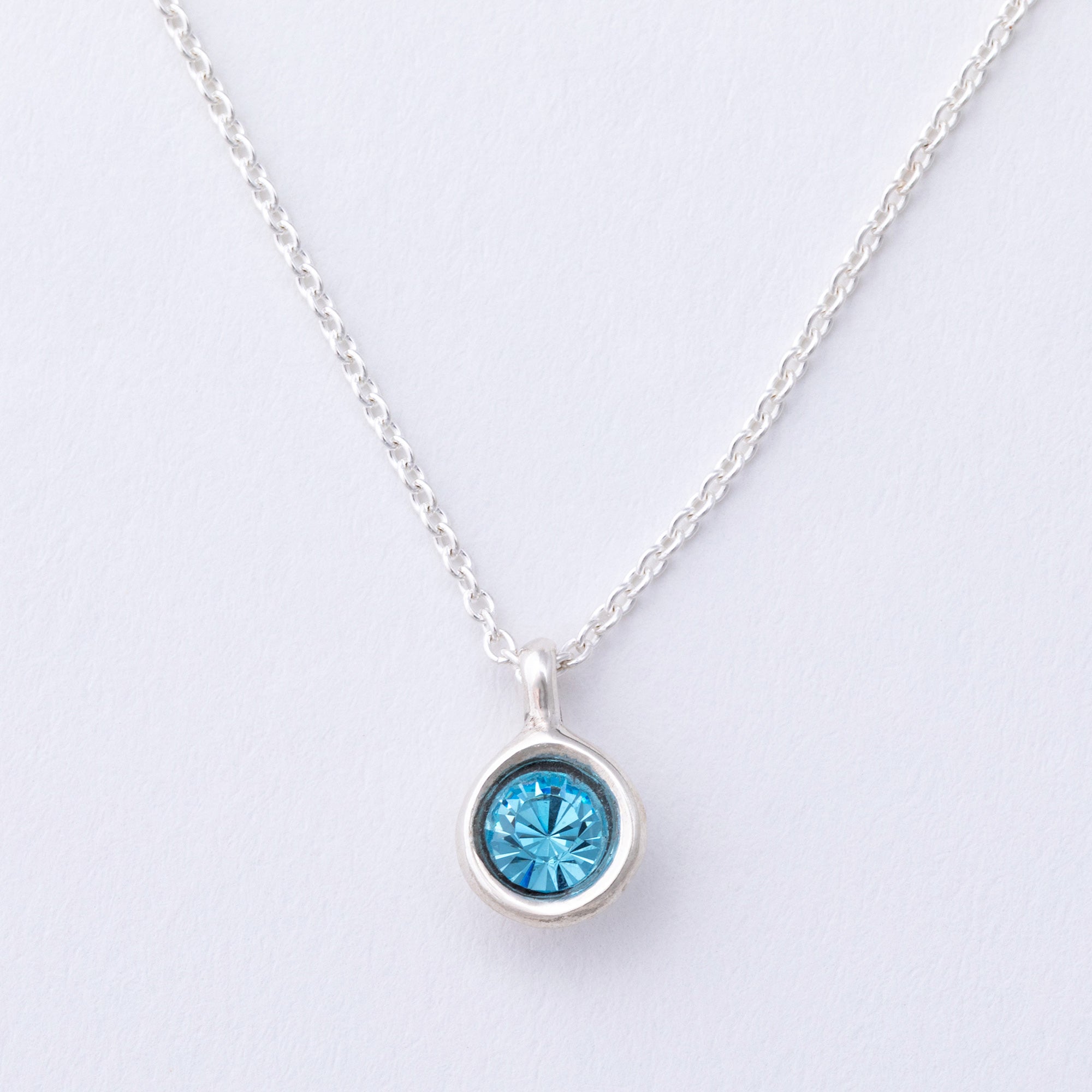 Message in a Bottle Birthstone Necklace Gift