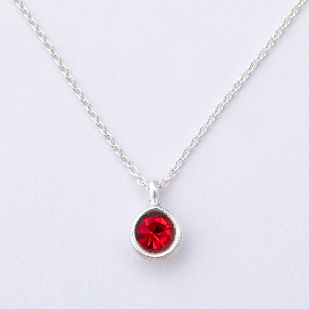 Message in a Bottle Birthstone Necklace Gift